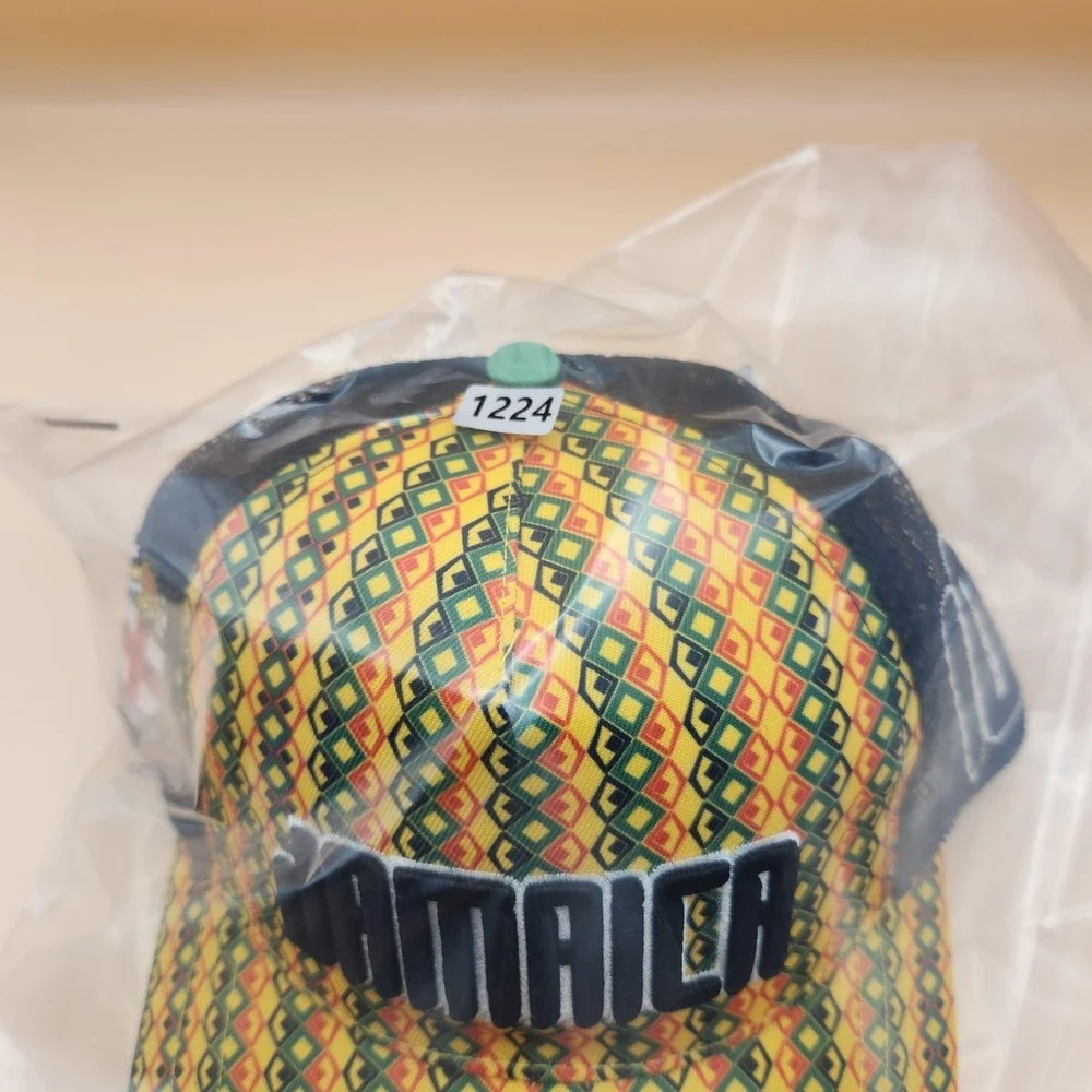 Headgear Classics Hat Cap Snap Back Youth One Size Jamaica Soccer Mesh Trucker